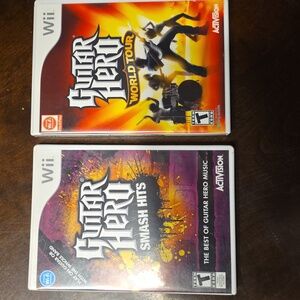 Nintendo Wii Guitar Hero Smash Hits & Guitar Hero World Tour